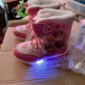 Paw Patrol Toddler Girl Snow Boots Size 10 BRAND NEW